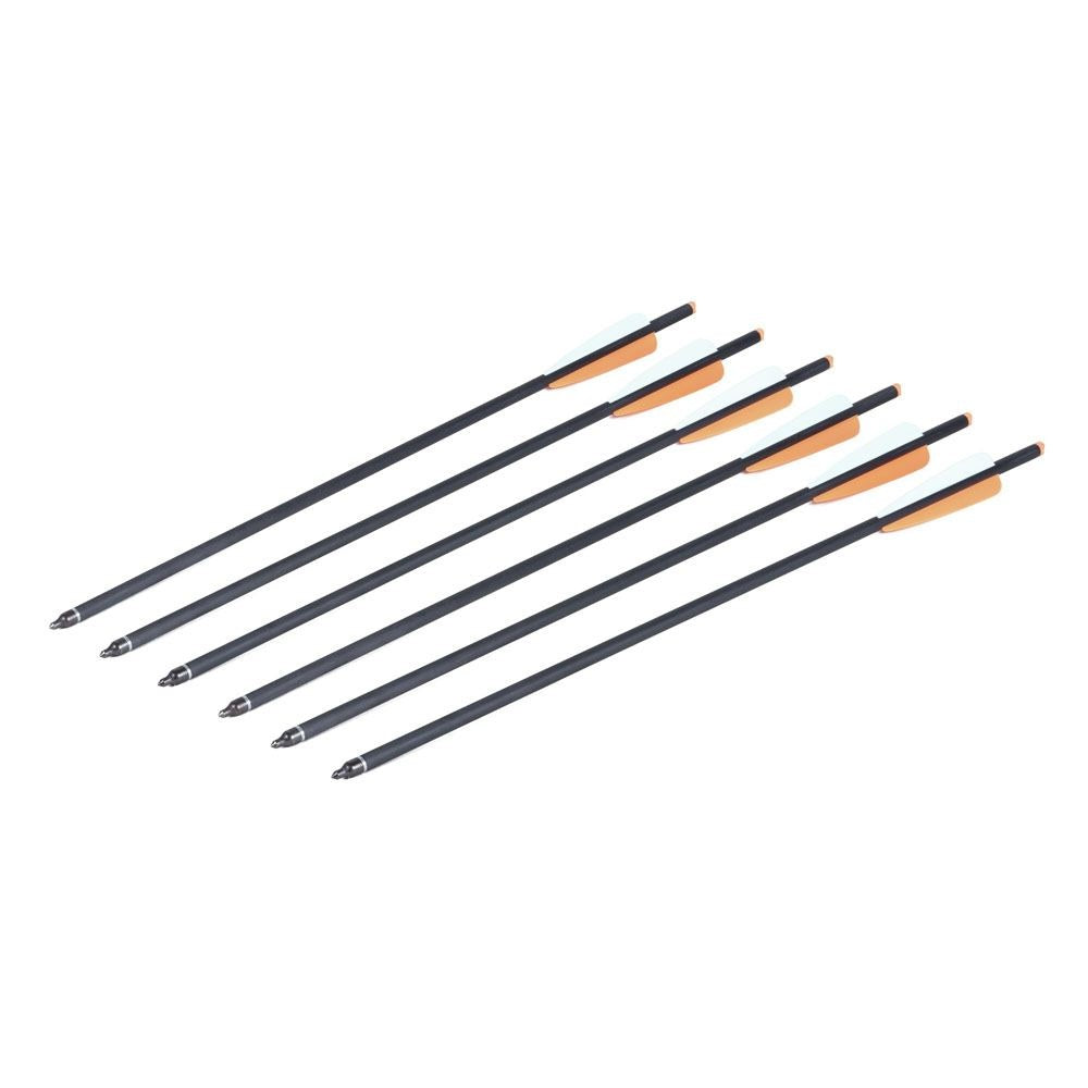 Kit Crosman com 6 de Flechas (setas) de fibra de carbono/com 51cm/para Arco