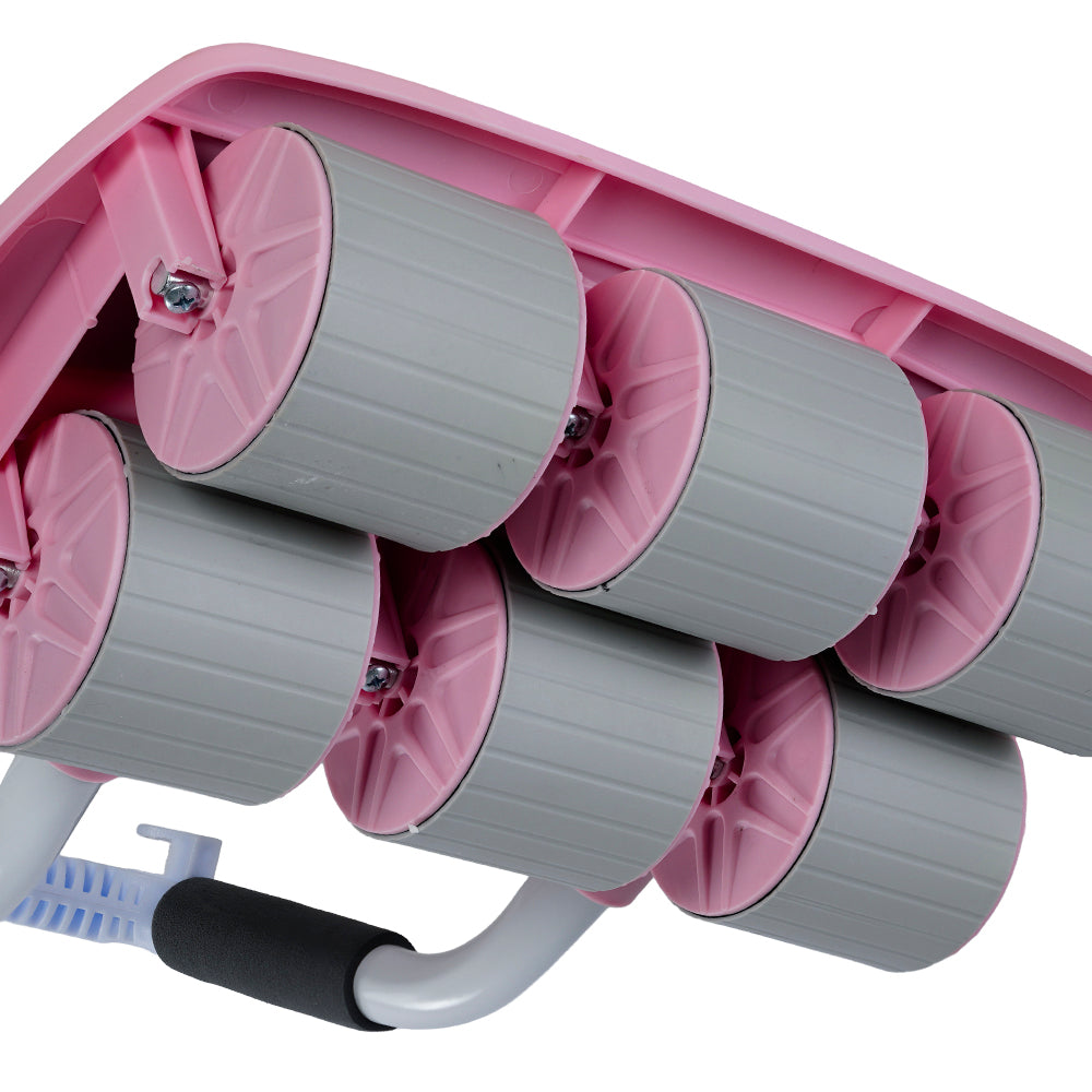 Roda Abdominal AB Roller com 6 Rodas - Rosa