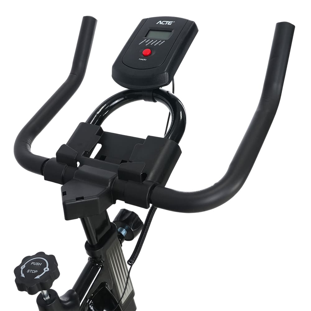 Bicicleta de Spinning BSP10 Silenciosa com Roda de Inércia 10kg e Display Digital