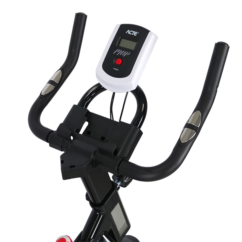 Bicicleta de Spinning ACTE BSP13 com Roda de Inércia 13kg Silenciosa e Ajustável