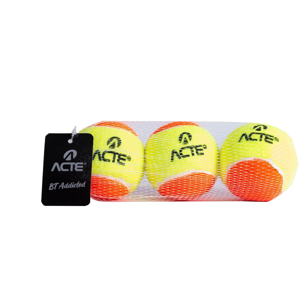 Kit Com 3 Bolas Para Beach Tennis Stage 2 ITF Acte Sports