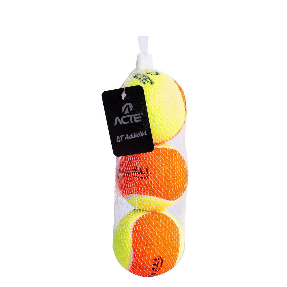 Kit Com 3 Bolas Para Beach Tennis Stage 2 ITF Acte Sports