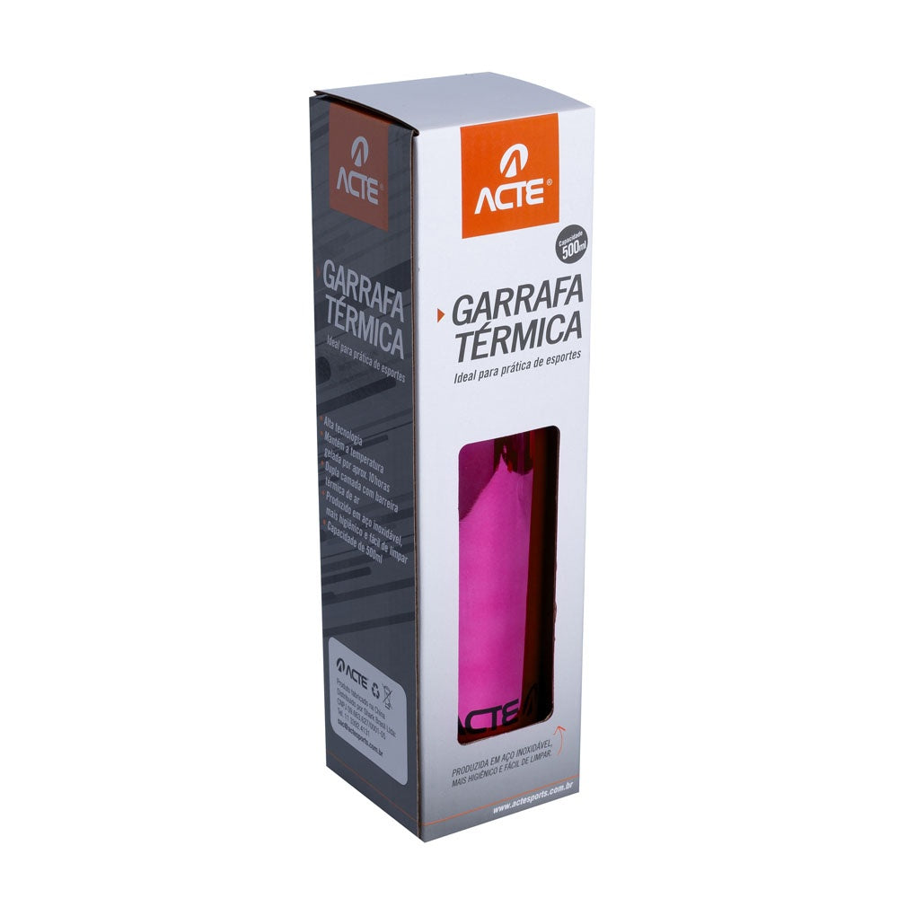 Garrafa Termica Rosa 500ml C38 Acte Sports