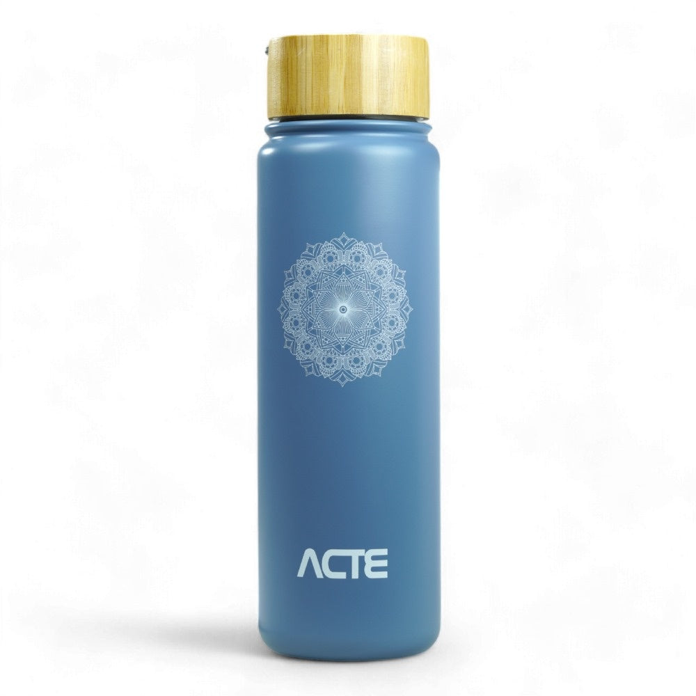 Garrafa Térmica 700ml ACTE com Tampa em Bambu C47
