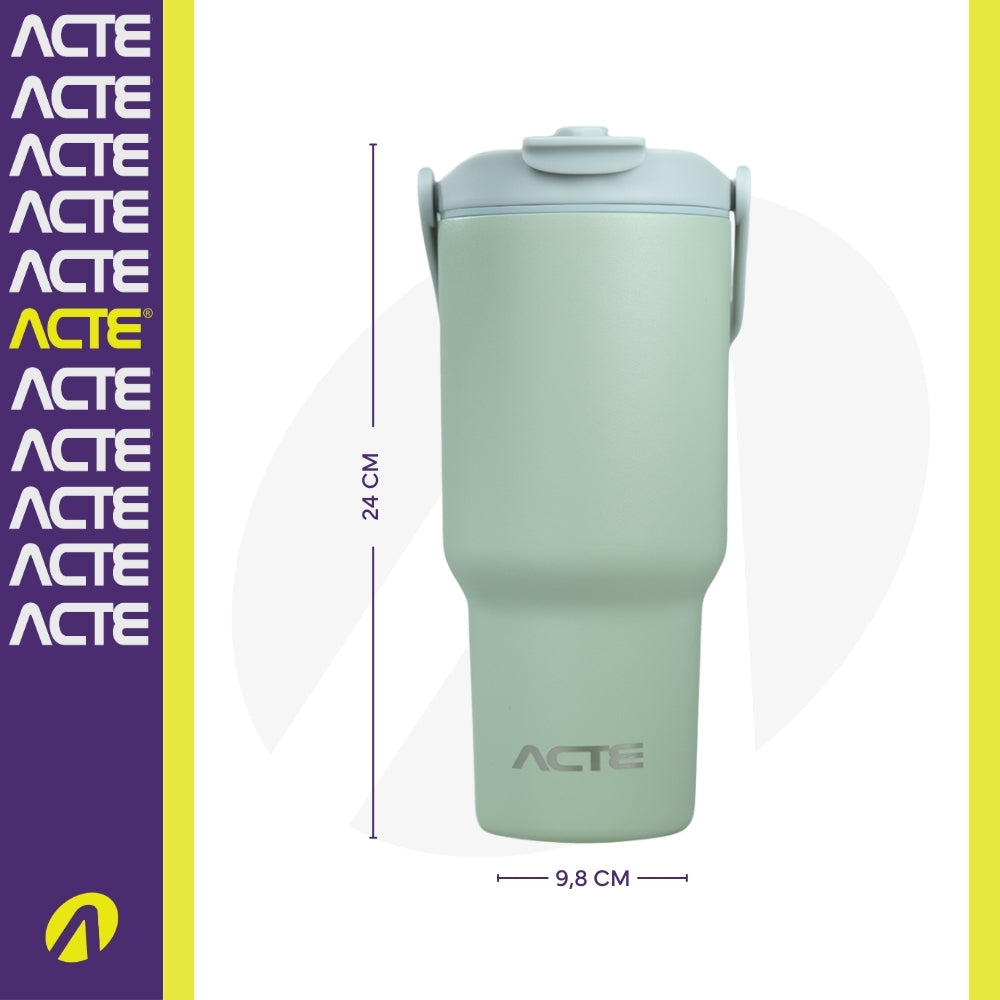 Garrafa Térmica 900ml Hydra C51 Acte Sports - Verde