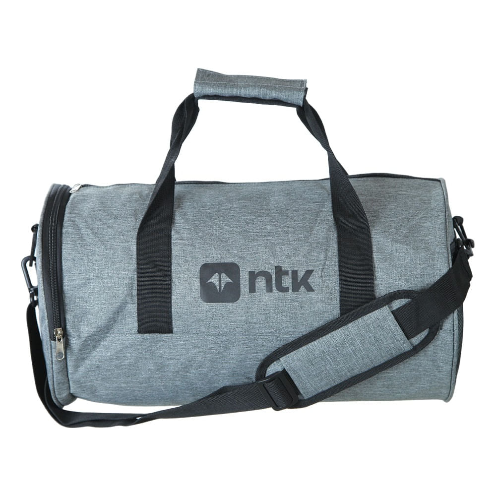 Bolsa para Academia Gym Bag em Poliéster 300D Cinza NTK