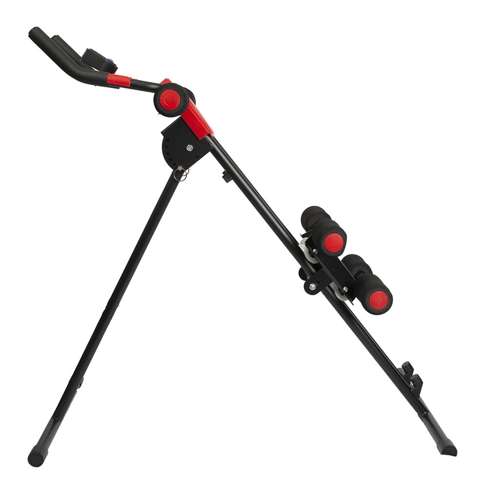 Aparelho Abdominal Fitness Core, 4 Níveis De Intensidade, Monitor Multifunções, Preto E Vermelho, E20, Acte Sports