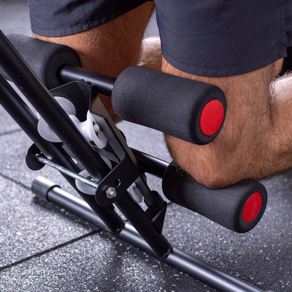 Aparelho Abdominal Fitness Core, 4 Níveis De Intensidade, Monitor Multifunções, Preto E Vermelho, E20, Acte Sports