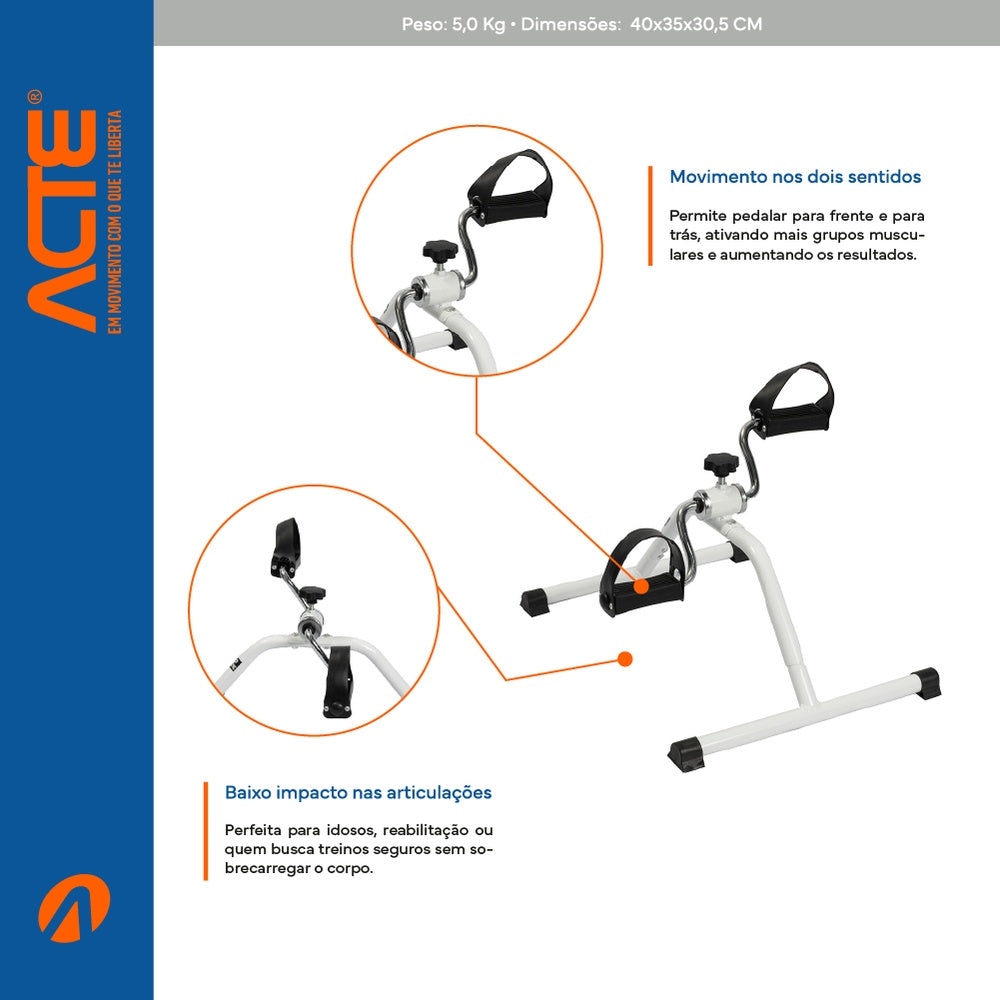 Mini Bicicleta Branca Bidirecional E22 Acte Sports