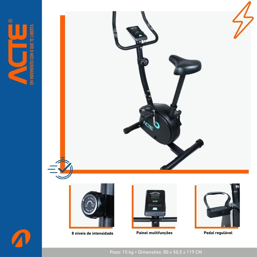 Bicicleta Ergométrica Magnética 2.0 E40 Acte