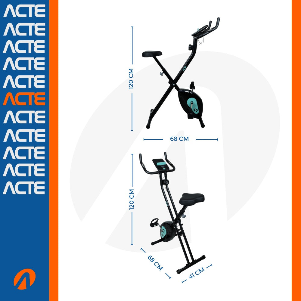 Bicicleta Ergométrica Dobrável X-Bike E43 Acte Sports