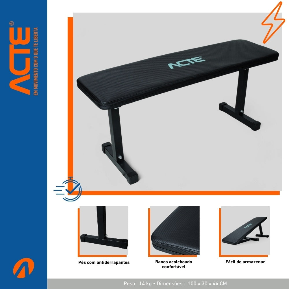 Banco Fixo Reto E45 Acte Sports