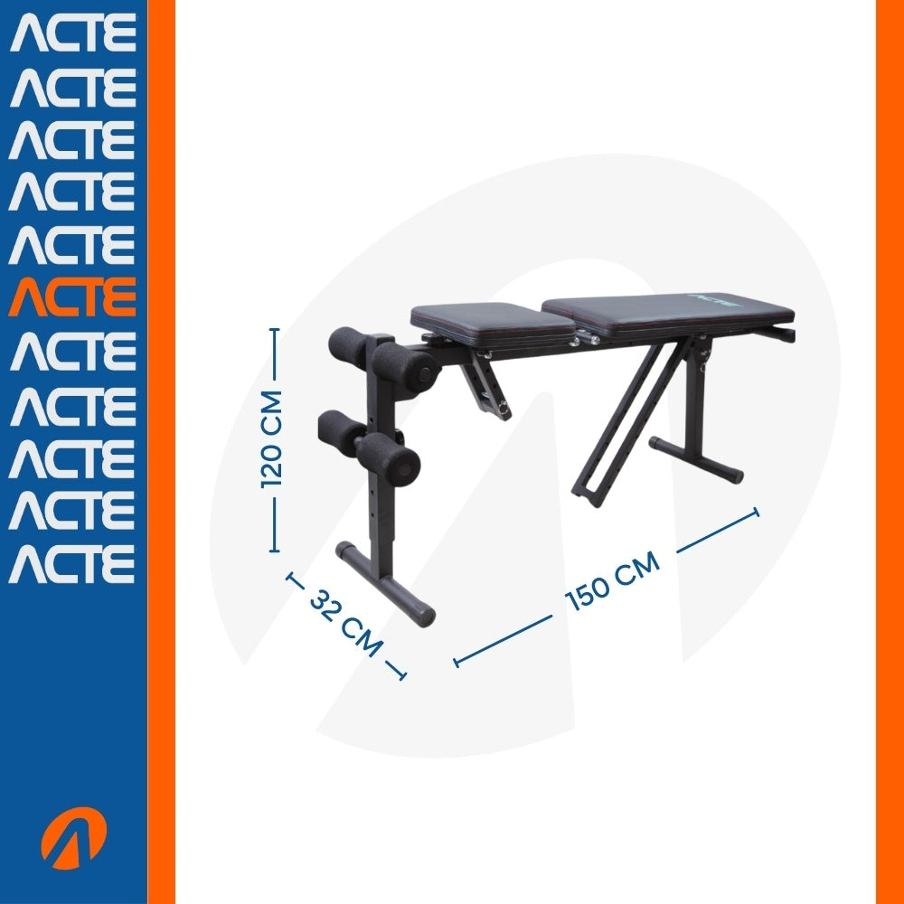 Banco Inclinado Ajustável E46 Acte Sports
