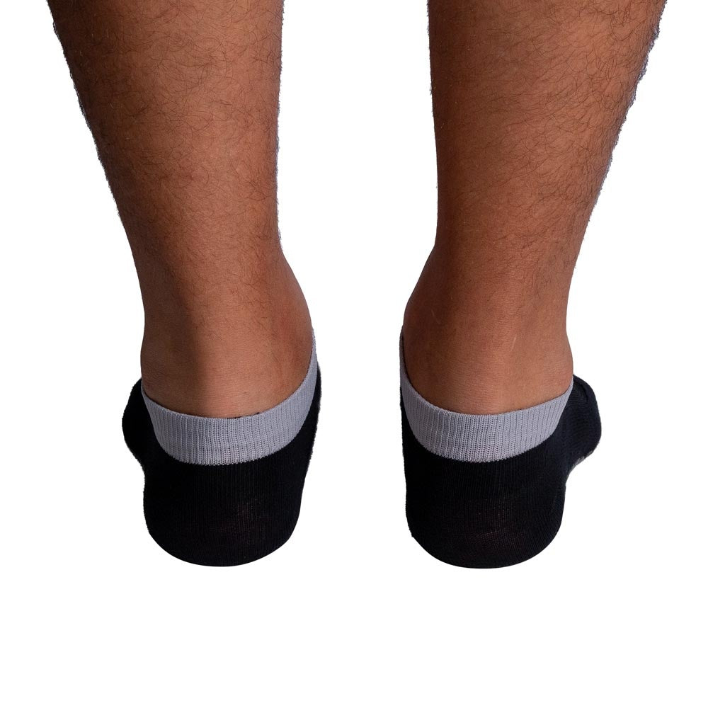 Meias Pilates Algodão Antiderrapante F10-PC Preto Cinza Acte