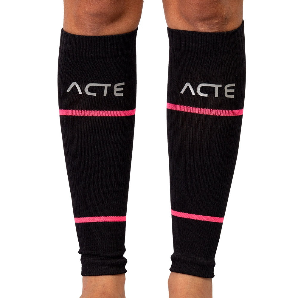 Canelito de Compressão Tam M F11-MP Preto Rosa Acte