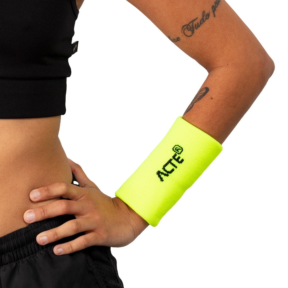 Munhequeira Tam G Algodão Elastano F12-AN Amarelo Neon Acte