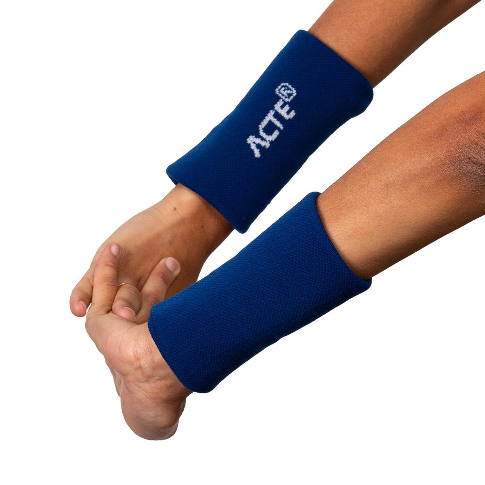 Munhequeira Tam G Algodão Elastano F12-A Azul e Branco Acte