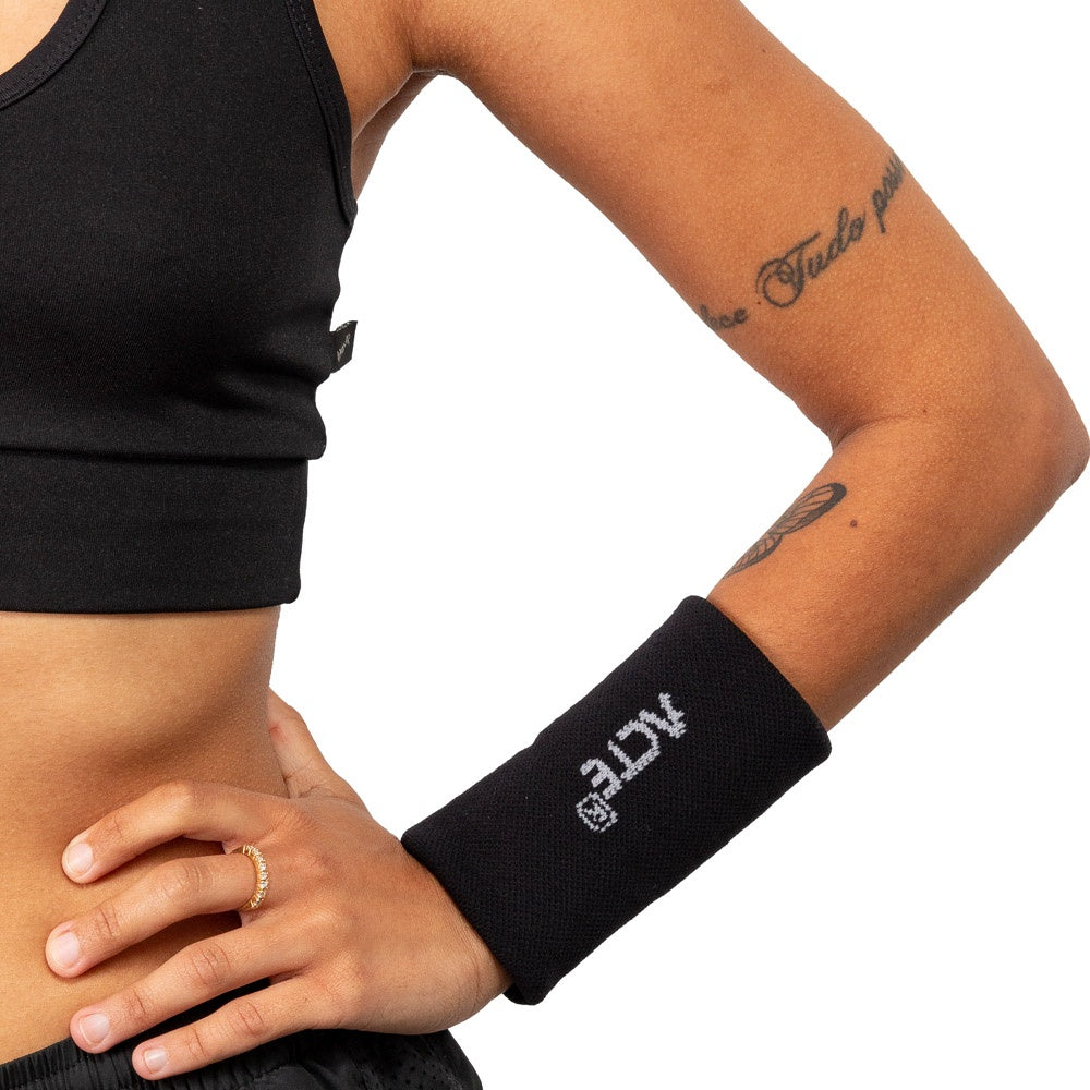 Munhequeira Tam G Algodão Elastano F12-P Preto e Cinza Acte