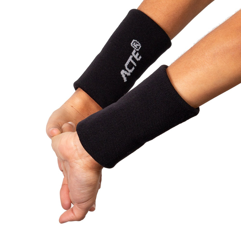 Munhequeira Tam G Algodão Elastano F12-P Preto e Cinza Acte