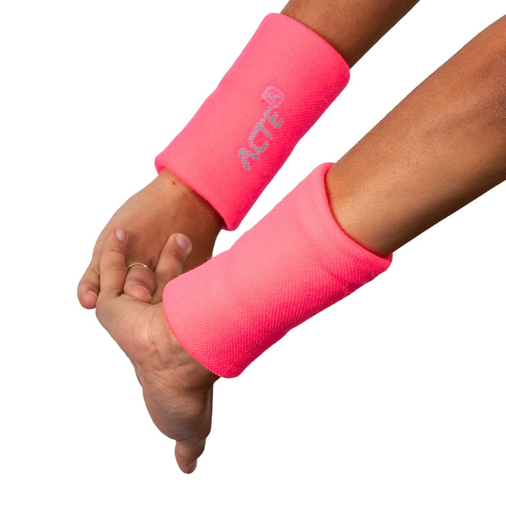 Munhequeira Tam G Algodão Elastano F12-R Rosa e Cinza Acte