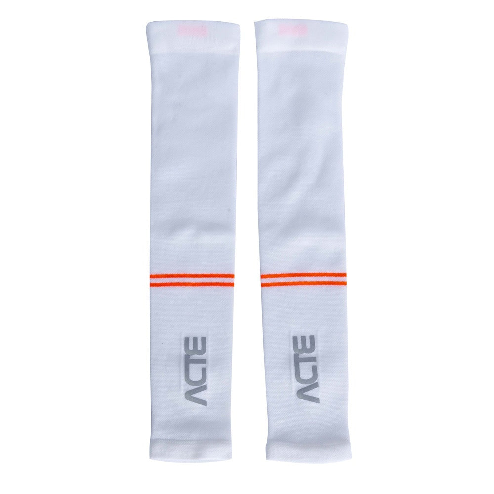 Manguito de Compressão Tam P-M F13-B Branco e Laranja Acte