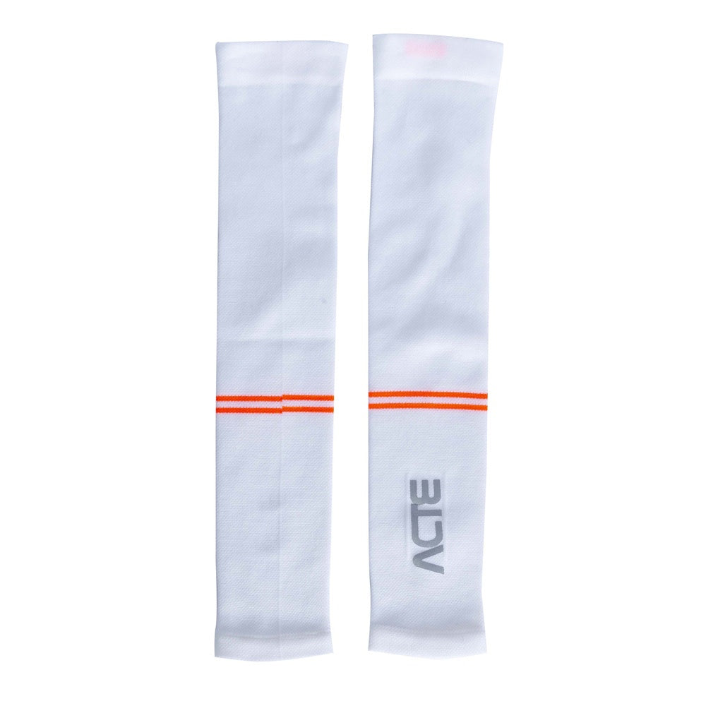 Manguito de Compressão Tam P-M F13-B Branco e Laranja Acte