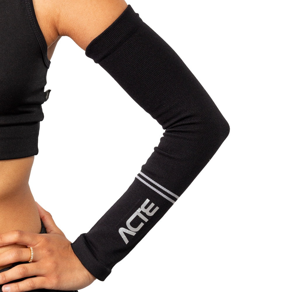 Manguito de Compressão Tam G-GG F13-PC Preto e Cinza Acte