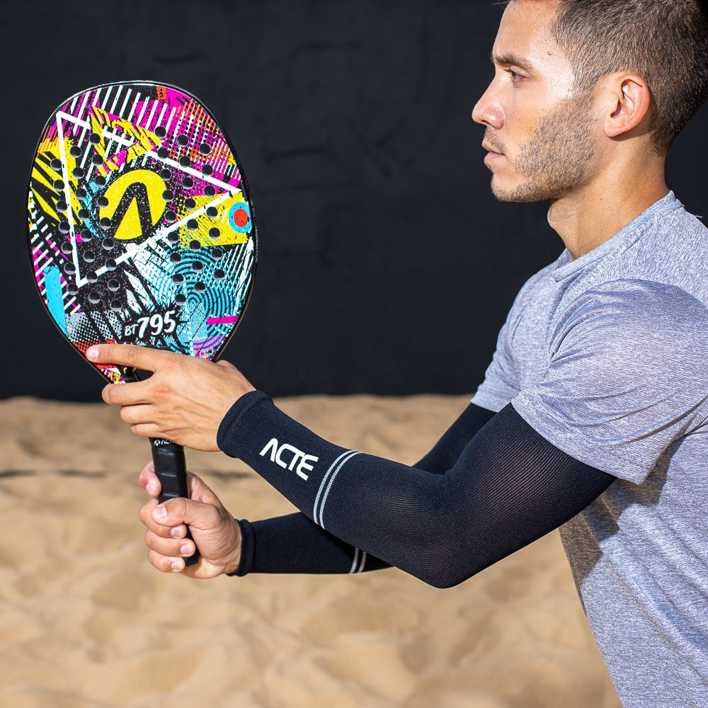 Manguito de Compressão Tam G-GG F13-PC Preto e Cinza Acte