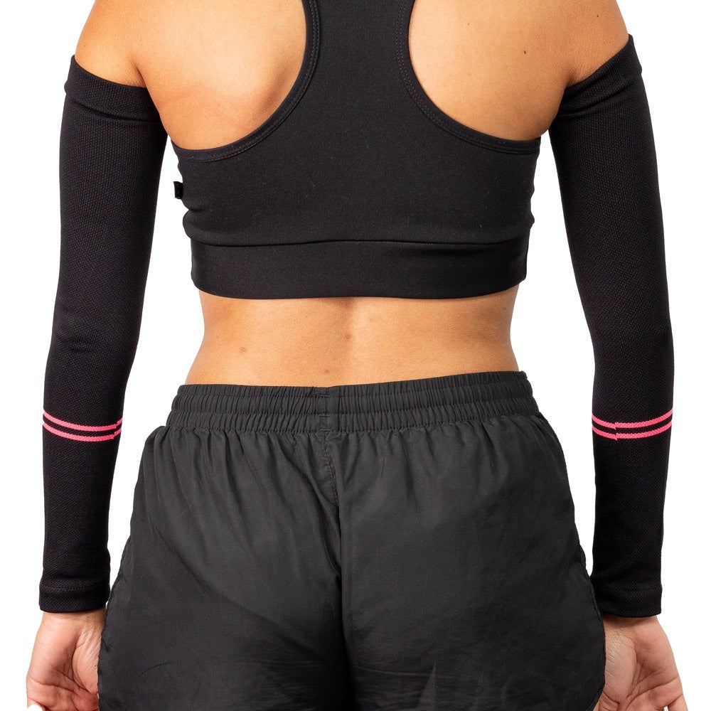 Manguito de Compressão Tam P-M F13-PR Preto e Rosa Acte