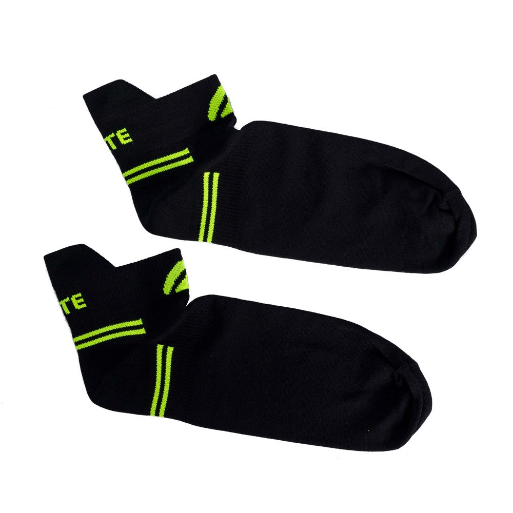 Meia de Corrida Cano Curto 39-43 F14-PV Preto e Verde Acte