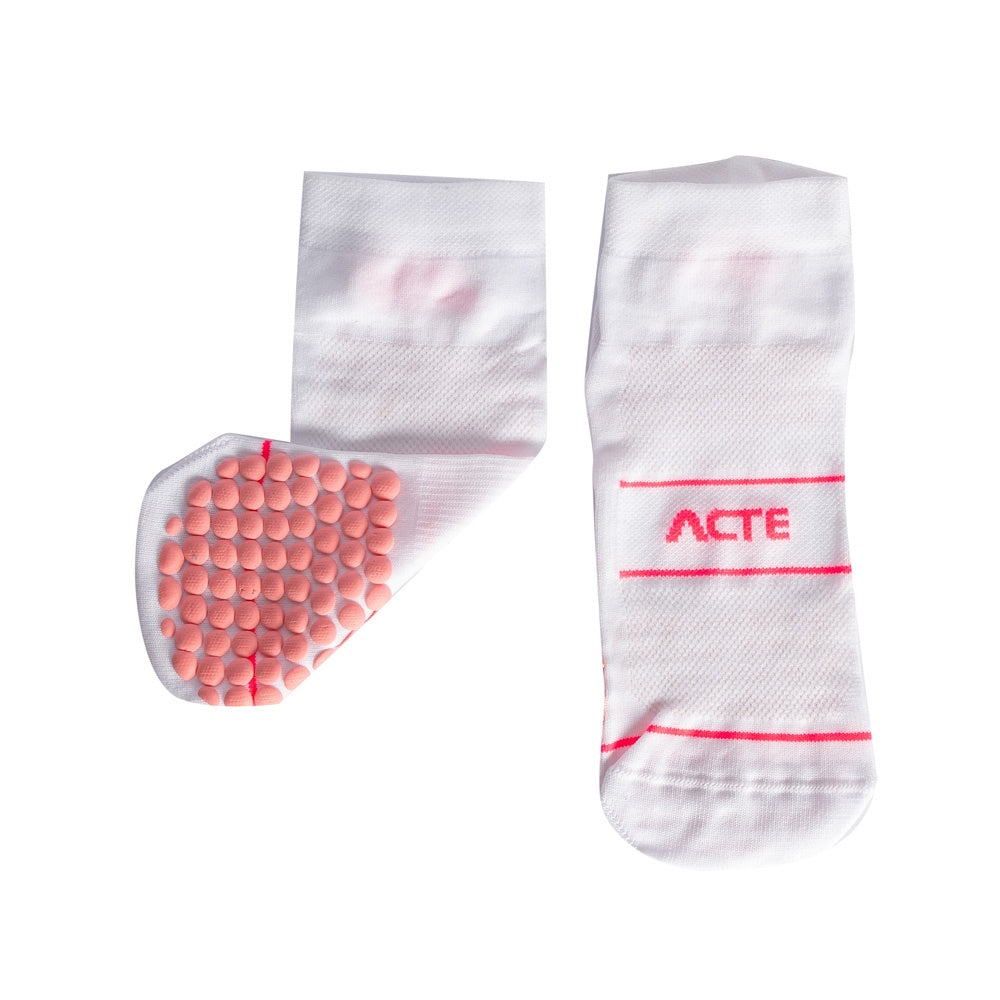 Meia de Hidroginástica 34-38 F15-BR Branco e Rosa Acte