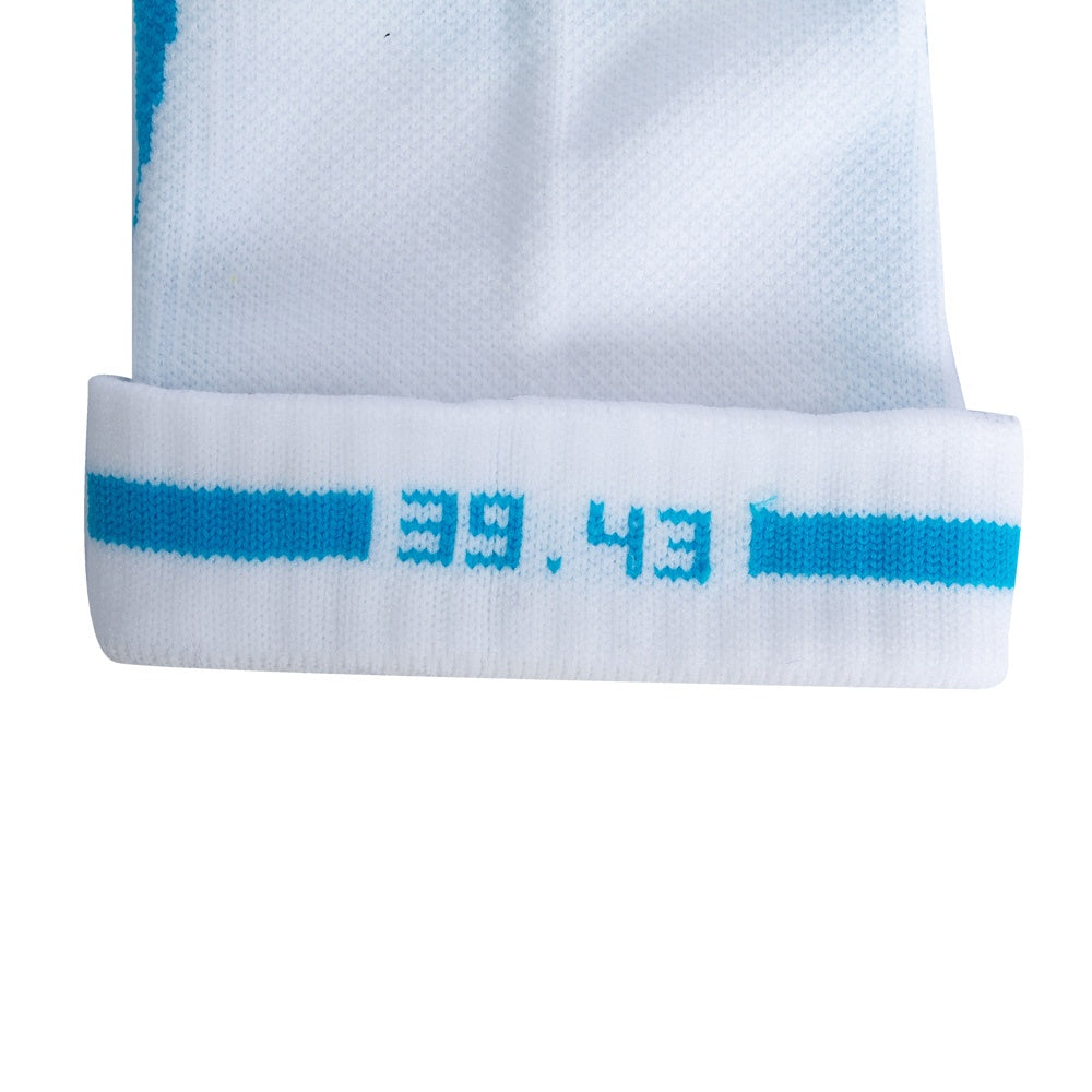 Par de Meias de Compressão, Branco e Azul, Tam 39-43, F2-BA, Acte Sports