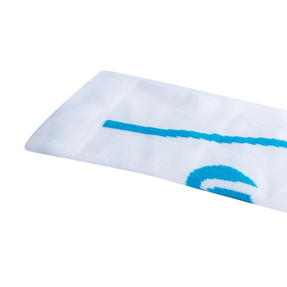 Par de Meias de Compressão, Branco e Azul, Tam 39-43, F2-BA, Acte Sports