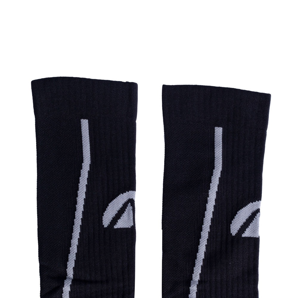 Par de Meias Compressão Algodão F2-PC Preto e Cinza Acte