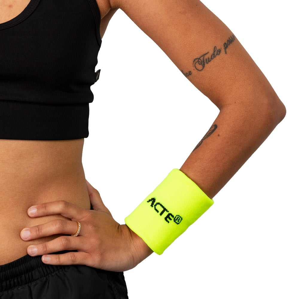 Munhequeira P 8x8 Algodão Elastano F8-AN Amarelo Neon Acte