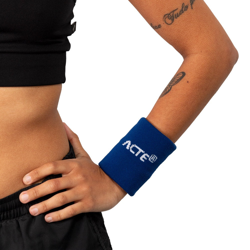 Munhequeira P 8x8 Algodão Elastano F8-A Azul e Branco Acte