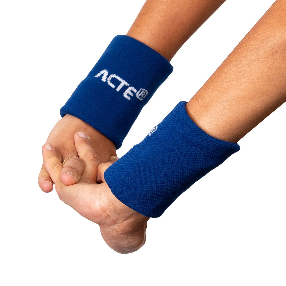 Munhequeira P 8x8 Algodão Elastano F8-A Azul e Branco Acte