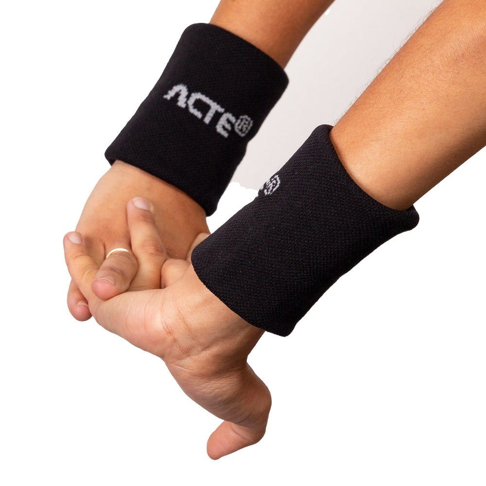 Munhequeira P 8x8 Algodão Elastano F8-P Preto e Cinza Acte