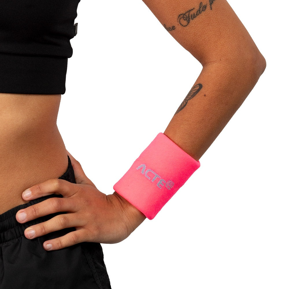 Munhequeira P 8x8 Algodão Elastano F8-R Rosa e Cinza Acte