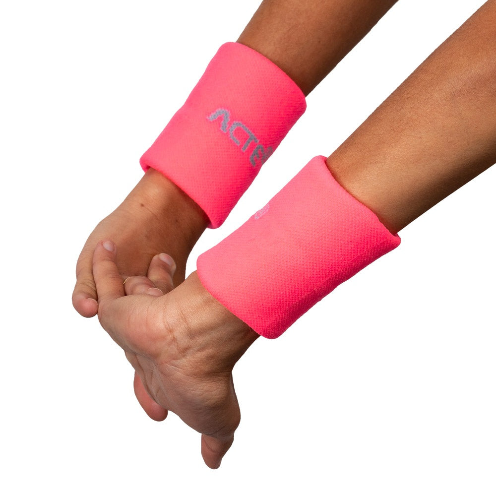 Munhequeira P 8x8 Algodão Elastano F8-R Rosa e Cinza Acte