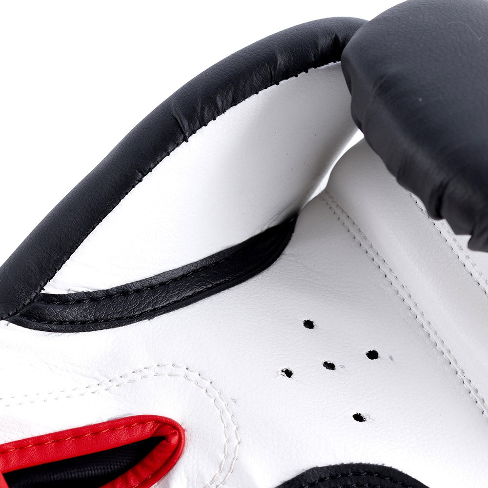 Luva de Boxe e Muay Thai Preto e Vermelho PVC 10oz P12-10 Acte Sports