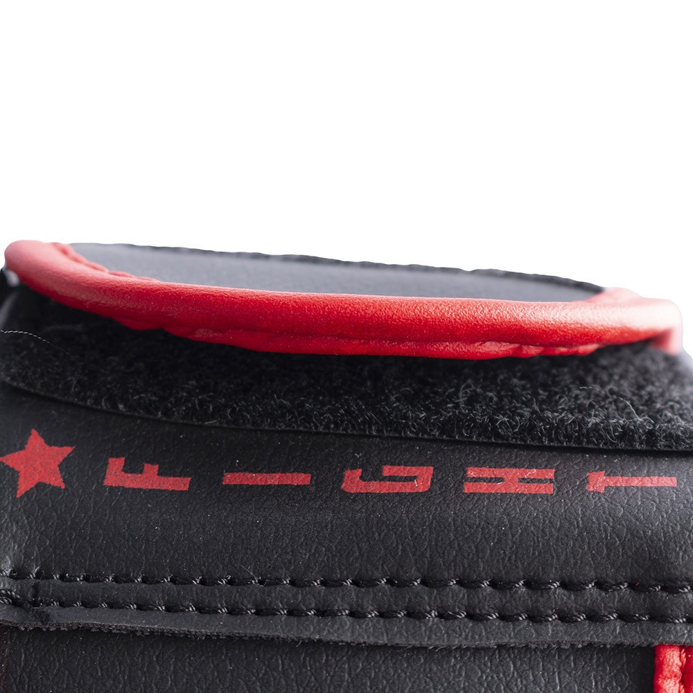 Luva de Boxe e Muay Thai Preto e Vermelho PVC 10oz P12-10 Acte Sports