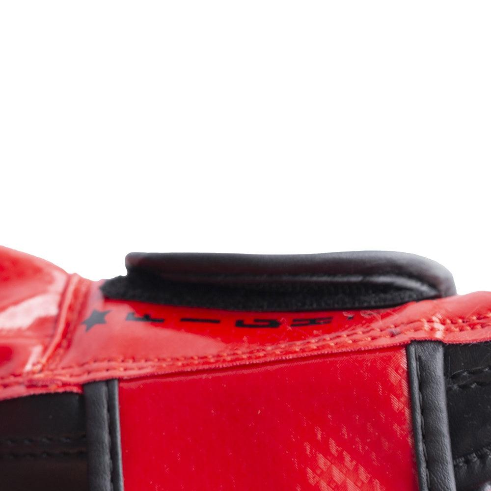 Luva Premium De Boxe e Muay Thai Vermelha e Preta em PU 10oz P16-10 Acte Sports