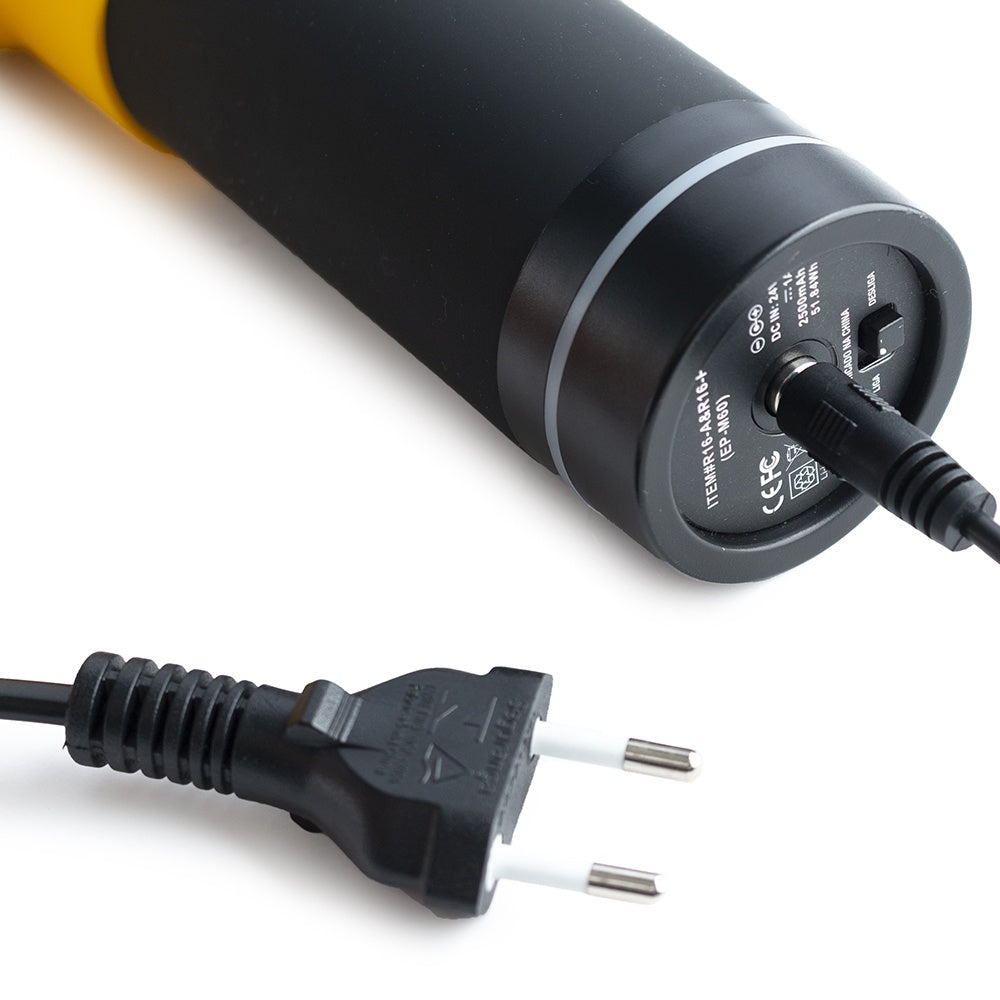 Massageador Profissional Gun R16-A, Elétrico e Portátil, Amarelo - Acte