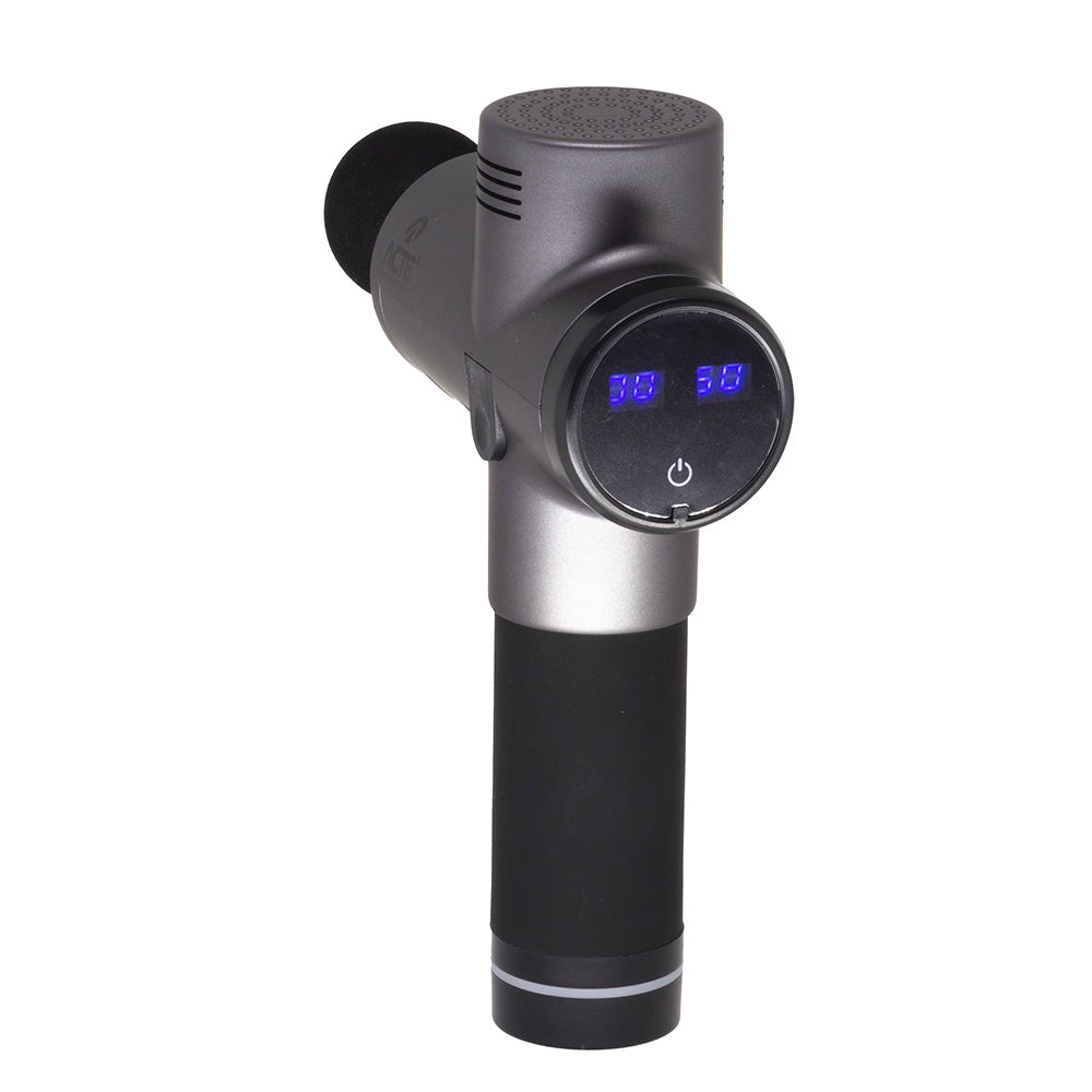 Massageador Gun Sem Fio R16-P, Elétrico, Fisioterapia e Relaxamento, Preto - Acte