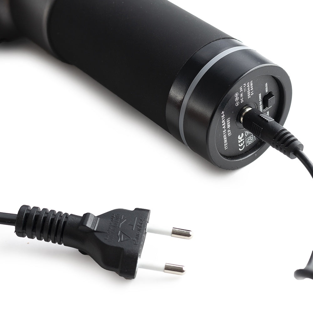 Massageador Gun Sem Fio R16-P, Elétrico, Fisioterapia e Relaxamento, Preto - Acte