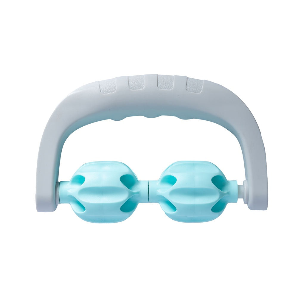 Rolo Massageador Manual Duplo PP R22 Azul Claro e Cinza Acte