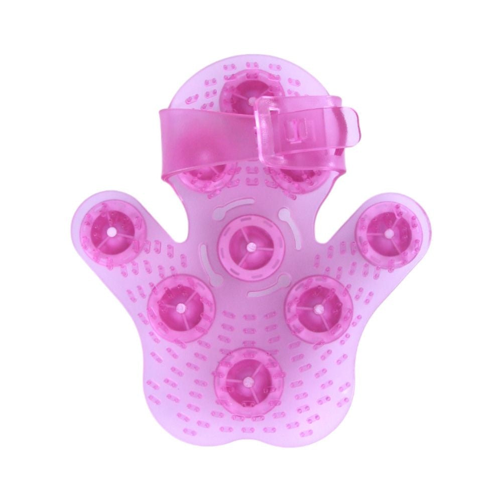 Luva Massageadora Corporal Com Esferas Rosa R23-R Acte