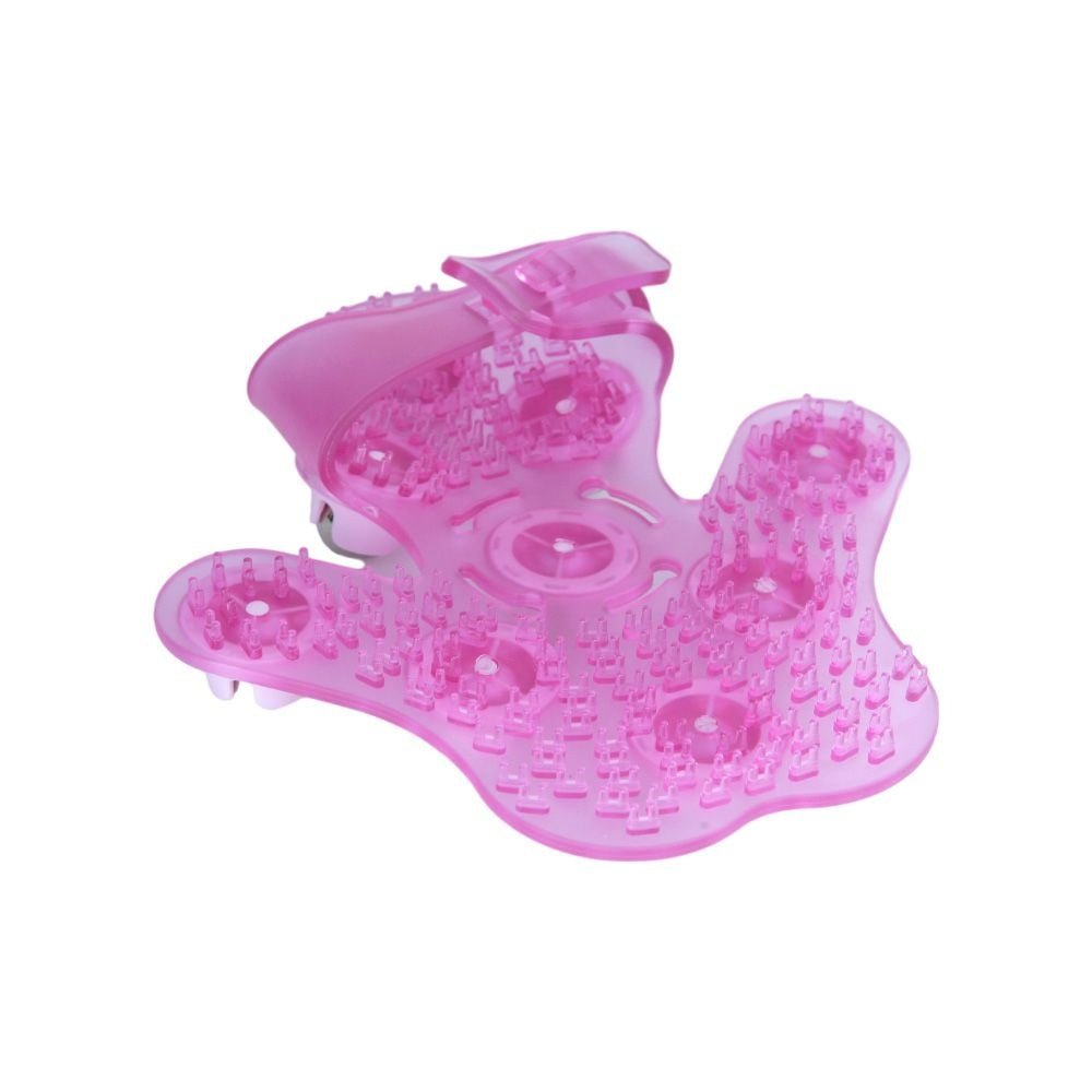 Luva Massageadora Corporal Com Esferas Rosa R23-R Acte