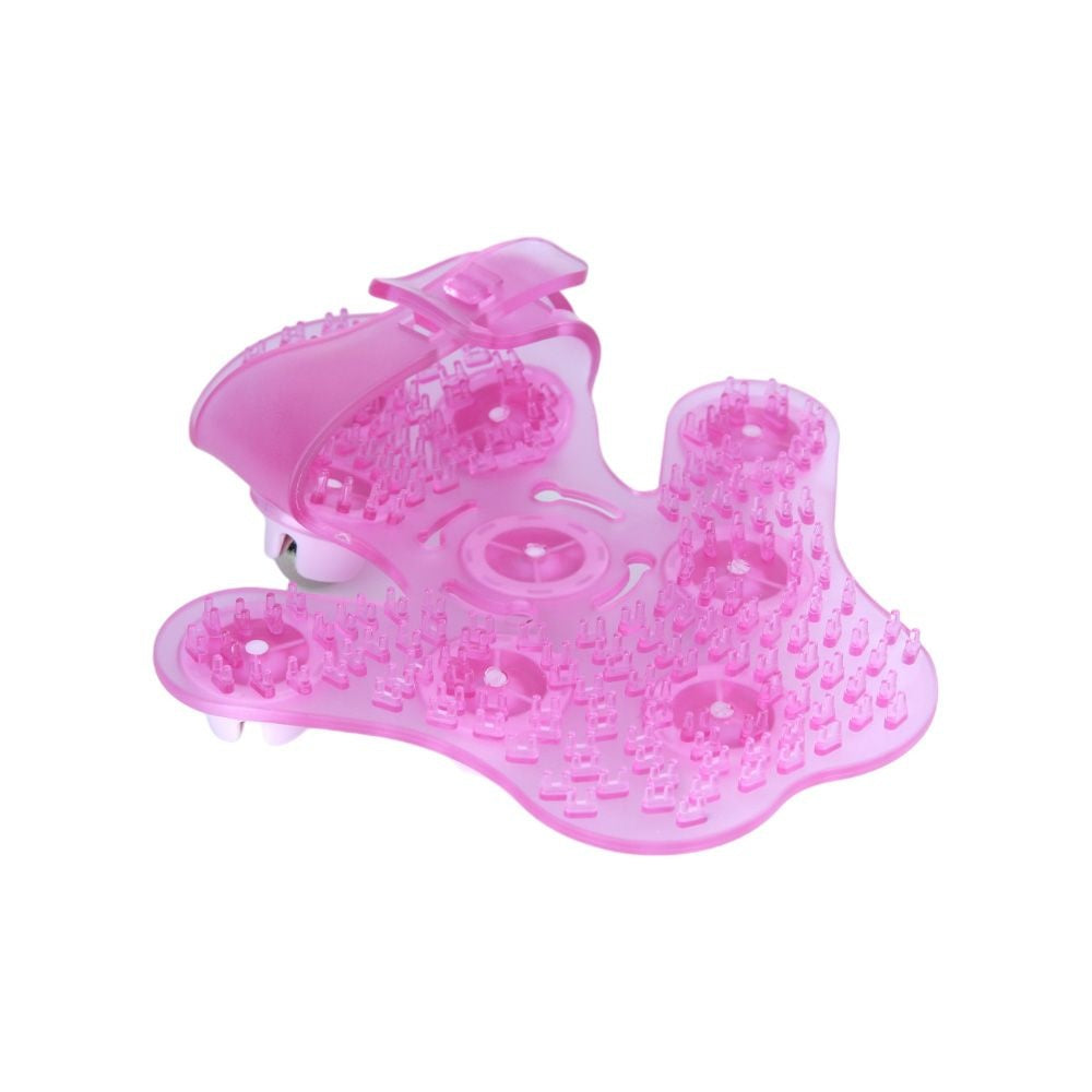 Luva Massageadora Corporal Com Esferas Rosa R23-R Acte